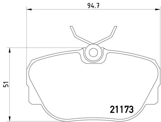 1986-1988 BMW 325 Disc Brake Pad Set - Front (Pagid)