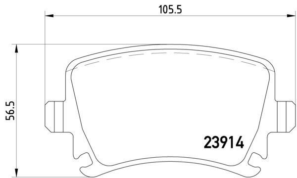 2006-2011 Audi A6 Disc Brake Pad Set - Rear (Pagid)