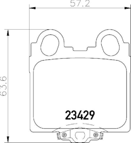 2001-2005 Lexus IS300 Disc Brake Pad Set - Rear (Pagid)