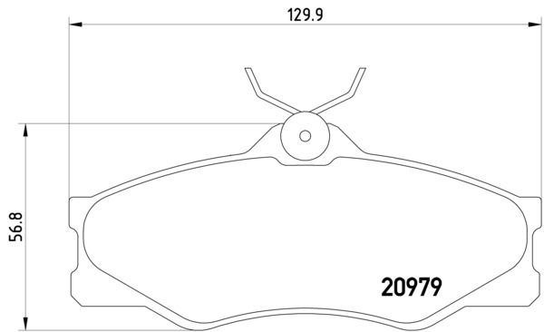 1986-1991 Volkswagen Vanagon Disc Brake Pad Set - Front (Pagid)