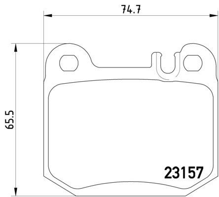 2002-2005 Mercedes-Benz ML500 Disc Brake Pad Set - Rear (Pagid)