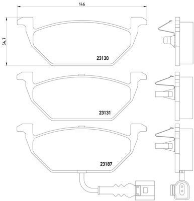 1999-2015 Volkswagen Jetta Disc Brake Pad Set - Front (Pagid)