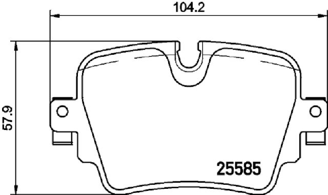 2016-2019 Jaguar XJ Disc Brake Pad Set - Rear (Pagid)