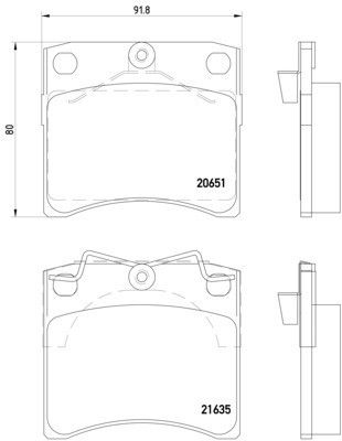 1993-1997 Volkswagen EuroVan Disc Brake Pad Set - Front (Pagid)