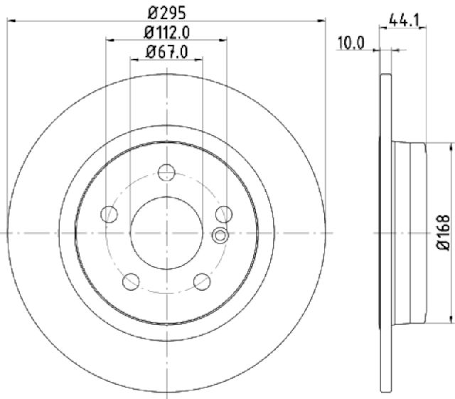 2015-2020 Mercedes-Benz GLA250 Disc Brake Rotor - Rear (Pagid)