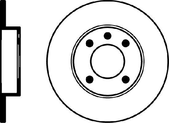 1986-1988 Volkswagen Quantum Disc Brake Rotor - Rear (Pagid)