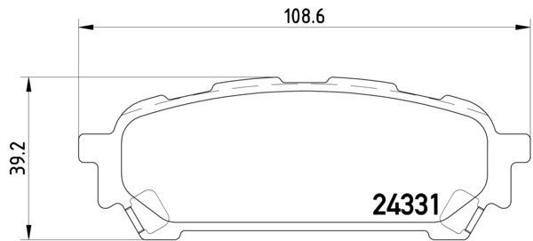 2005-2006 Saab 9-2X Disc Brake Pad Set - Rear (Pagid)