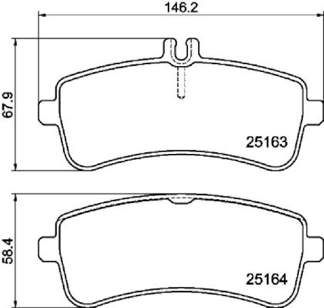 2015-2017 Mercedes-Benz S600 Disc Brake Pad Set - Rear (Pagid)