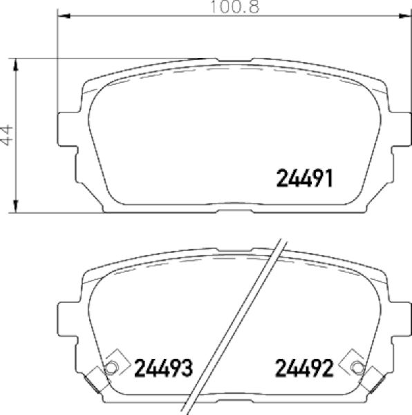 2007-2010 Kia Rondo Disc Brake Pad Set - Rear (Pagid)