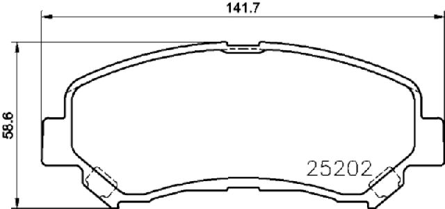 2010-2013 Suzuki Kizashi Disc Brake Pad Set - Front (Pagid)