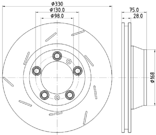 2010-2022 Porsche Panamera Disc Brake Rotor - Rear Left (Pagid)