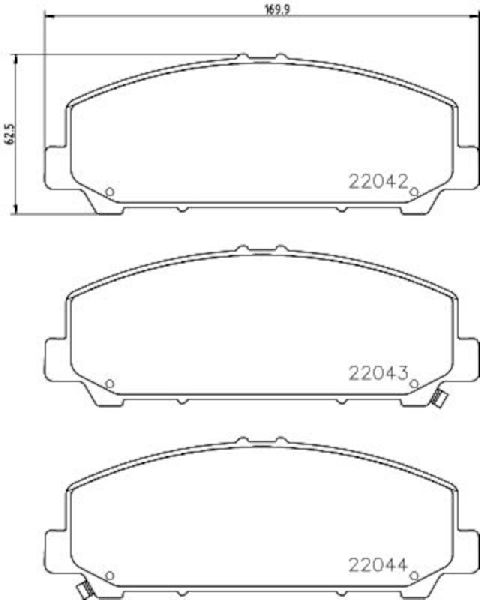 2006-2013 INFINITI QX56 Disc Brake Pad Set - Front (Pagid)