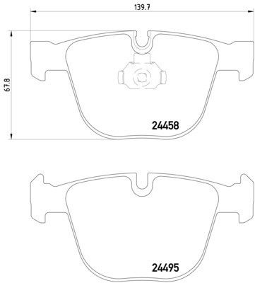 2010-2019 BMW X6 Disc Brake Pad Set - Rear (Pagid)