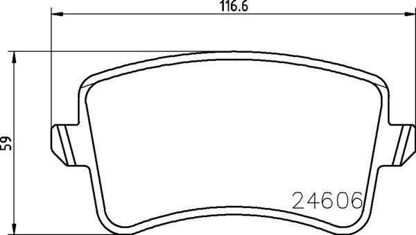 2009-2016 Audi A4 Disc Brake Pad Set - Rear (Pagid)