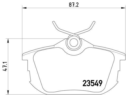 1999-2004 Volvo S40 Disc Brake Pad Set - Rear (Pagid)