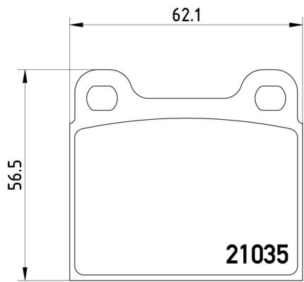 1988-1991 Mercedes-Benz 300SE Disc Brake Pad Set - Rear (Pagid)