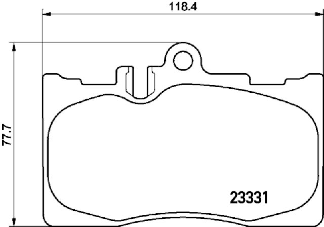 2001-2006 Lexus LS430 Disc Brake Pad Set - Front (Pagid)