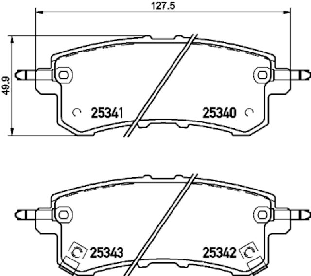 2011-2013 INFINITI QX56 Disc Brake Pad Set - Rear (Pagid)