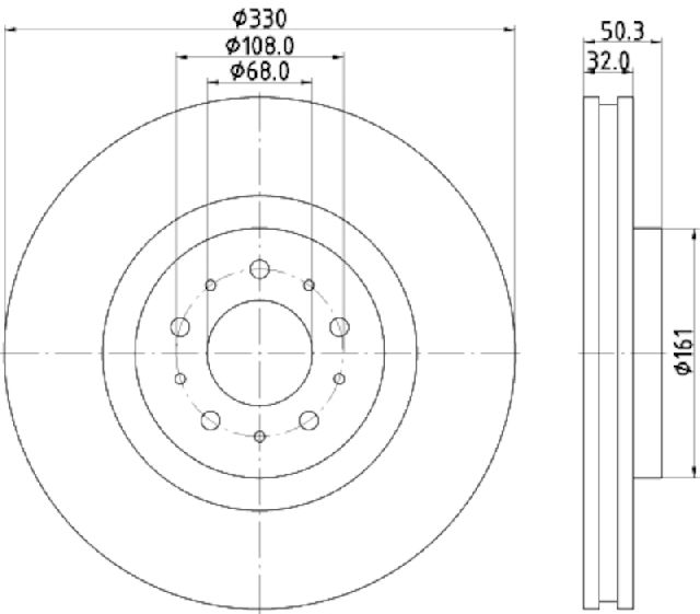 2004-2007 Volvo V70 Disc Brake Rotor - Front (Pagid)