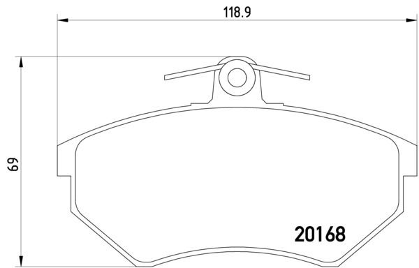 1993-1999 Volkswagen Jetta Disc Brake Pad Set - Front (Pagid)