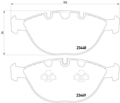 2002-2006 BMW X5 Disc Brake Pad Set - Front (Pagid)