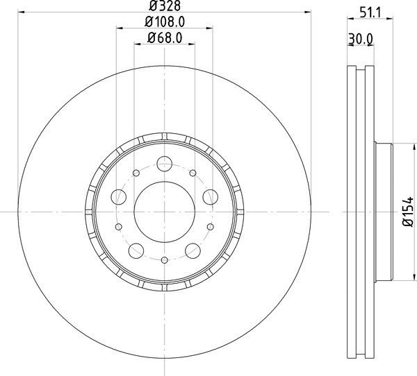 2003-2014 Volvo XC90 Disc Brake Rotor - Front (Pagid)