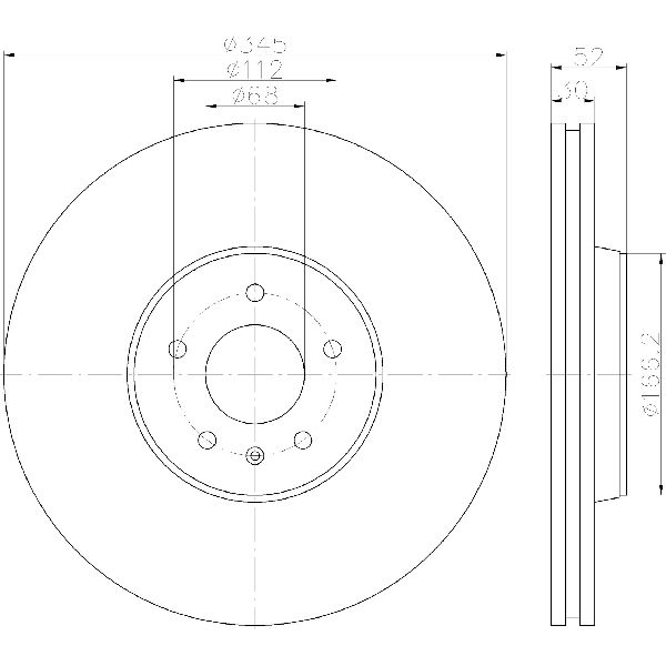 2012-2017 Audi S5 Disc Brake Rotor - Front (Pagid)