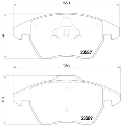 2008-2013 Audi A3 Disc Brake Pad Set - Front (Pagid)