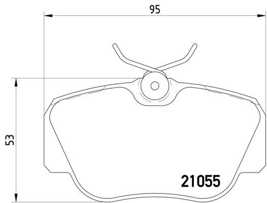 1985-1993 Mercedes-Benz 190E Disc Brake Pad Set - Front (Pagid)