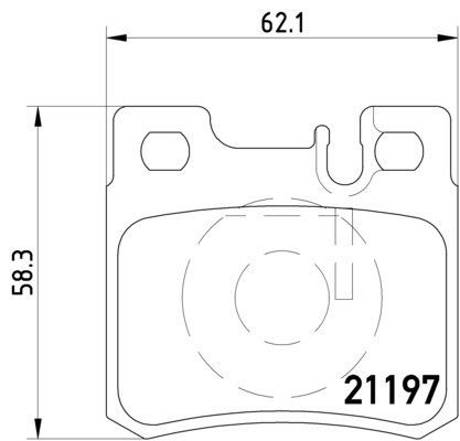 1996-2000 Mercedes-Benz C280 Disc Brake Pad Set - Rear (Pagid)