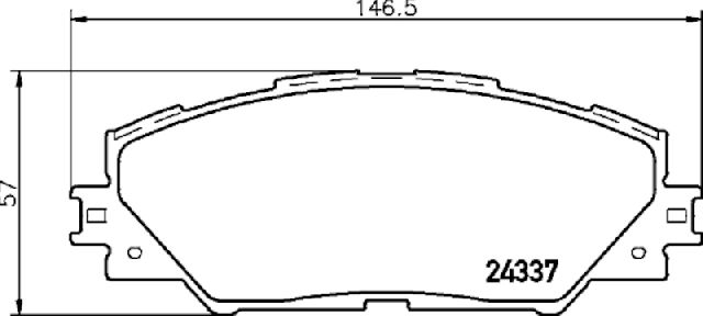 2016-2020 Toyota Mirai Disc Brake Pad Set - Front (Pagid)