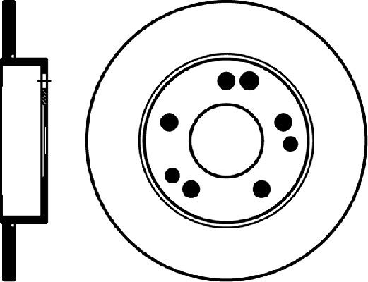 1985-1988 Mercedes-Benz 190E Disc Brake Rotor - Front (Pagid)