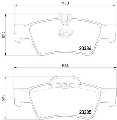 2007-2013 Mercedes-Benz S600 Disc Brake Pad Set - Rear (Pagid)
