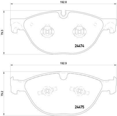 2010-2015 Jaguar XF Disc Brake Pad Set - Front (Pagid)