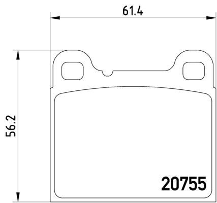1998-2000 Volvo V70 Disc Brake Pad Set - Rear (Pagid)