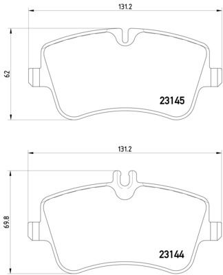 2006-2007 Mercedes-Benz C280 Disc Brake Pad Set - Front (Pagid)