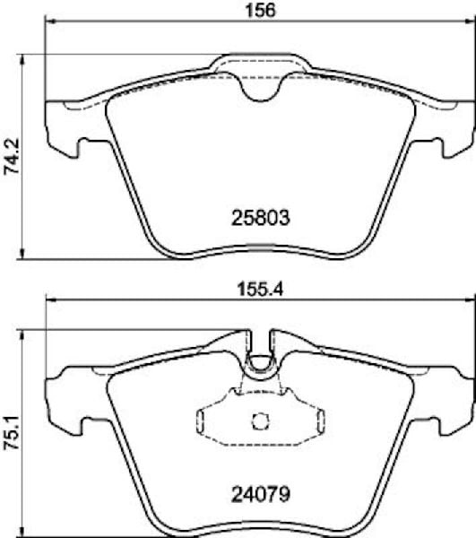 2010-2015 Jaguar XF Disc Brake Pad Set - Front (Pagid)
