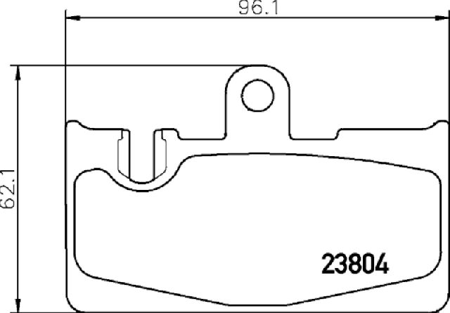 2001-2006 Lexus LS430 Disc Brake Pad Set - Rear (Pagid)