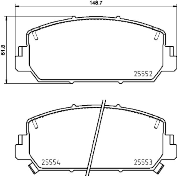 2014-2020 Acura RLX Disc Brake Pad Set - Front (Pagid)