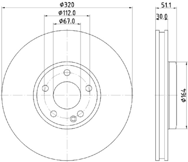 2015-2020 Mercedes-Benz GLA250 Disc Brake Rotor - Front (Pagid)