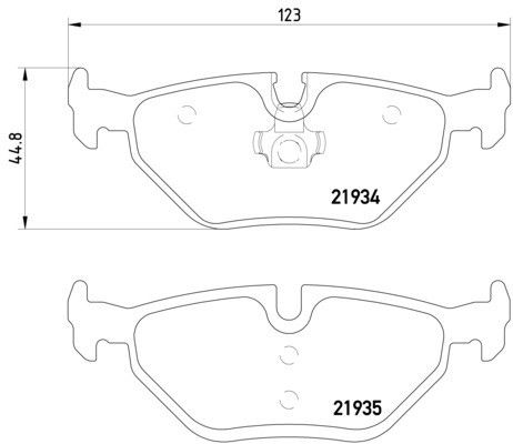 1999-2009 Saab 9-5 Disc Brake Pad Set - Rear (Pagid)
