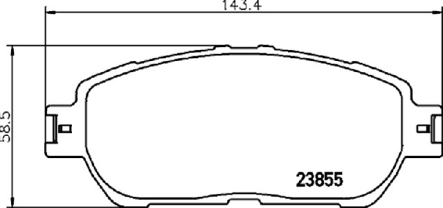 2002-2003 Lexus ES300 Disc Brake Pad Set - Front (Pagid)