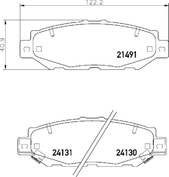 1992-2000 Lexus SC300 Disc Brake Pad Set - Rear (Pagid)