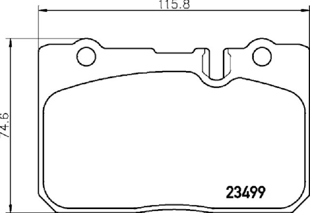 1995-2000 Lexus LS400 Disc Brake Pad Set - Front (Pagid)