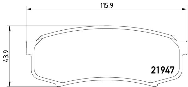 2001-2007 Toyota Sequoia Disc Brake Pad Set - Rear (Pagid)