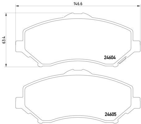 2009-2011 Dodge Nitro Disc Brake Pad Set - Front (Pagid)