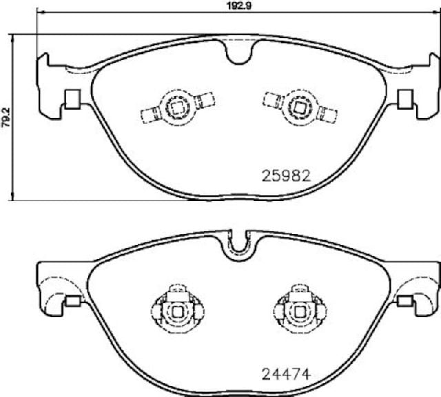 2014-2021 Jaguar F-Type Disc Brake Pad Set - Front (Pagid)