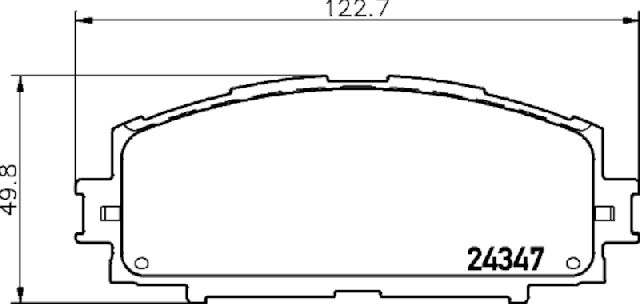 2007-2015 Toyota Yaris Disc Brake Pad Set - Front (Pagid)