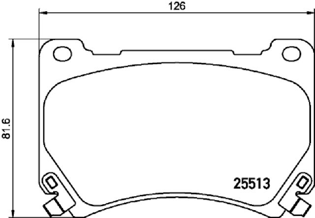 2011 Hyundai Equus Disc Brake Pad Set - Front (Pagid)