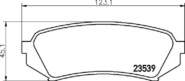 2000-2007 Toyota Land Cruiser Disc Brake Pad Set - Rear (Pagid)